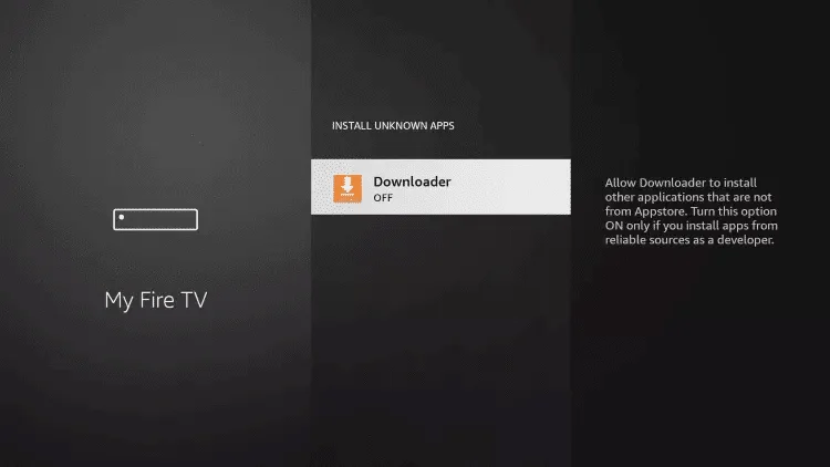 downloader on firestick new interface 13